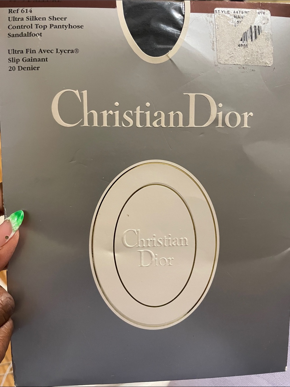 Dior Wall Art Print — Gray and Cream Decorative Poster
